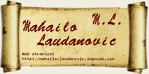 Mahailo Laudanović vizit kartica